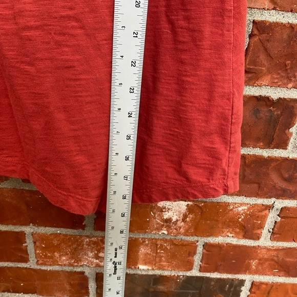 Soft Surroundings Womens Small Orange Danielle Funky Button Sharkbite Tunic Top - Picture 9 of 11